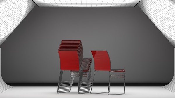 contemporary stacking chair 3d c4d - Stacking Chair by mrviz